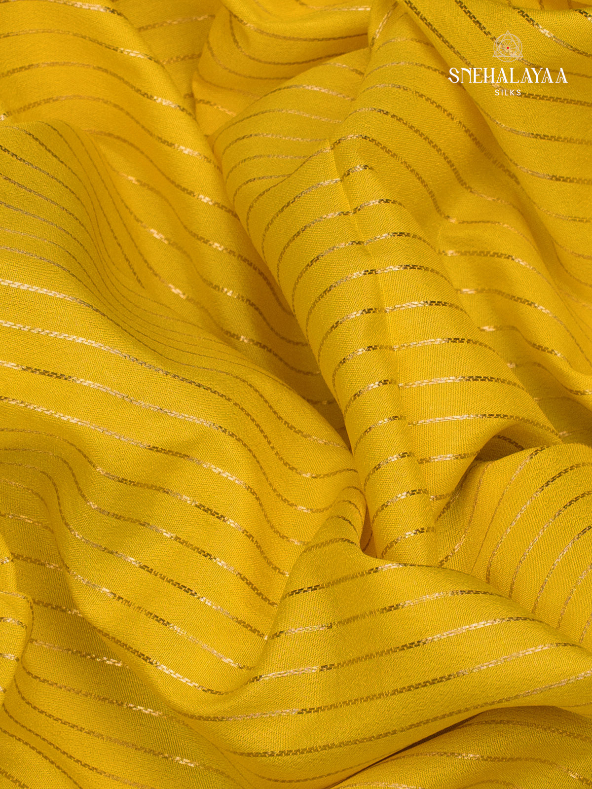 Yellow Mysore Silk Saree